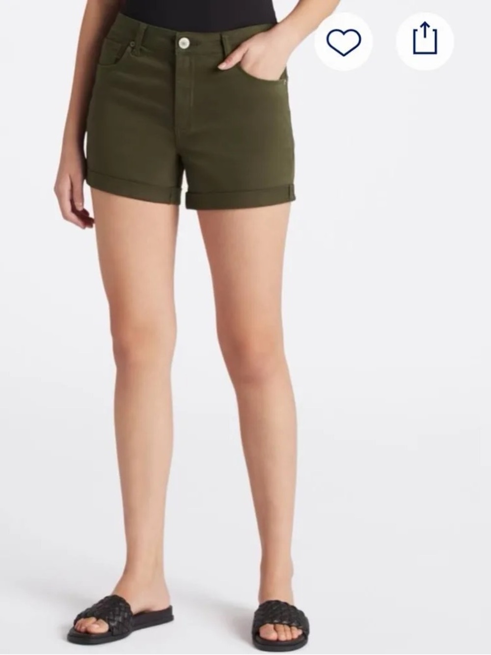 STSBLUE MOLLY HIGH RISE SHORTS IN GREEN